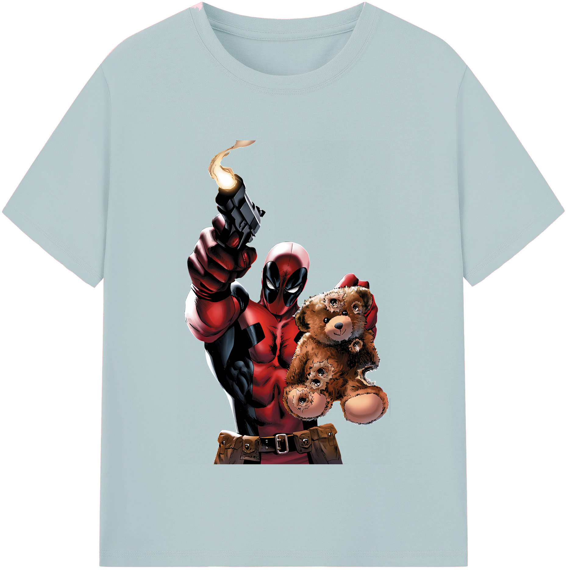 （画像用） Deadpool デッドプール 綿100％半袖Tシャツ（フロントプリント）
